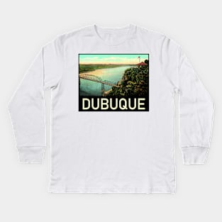 Dubuque Scenic Bluffs Kids Long Sleeve T-Shirt